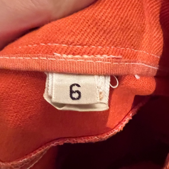 Vintage DKNY Orange Jeans Size 6 (equivalent size 0-2) - Picture 4 of 12